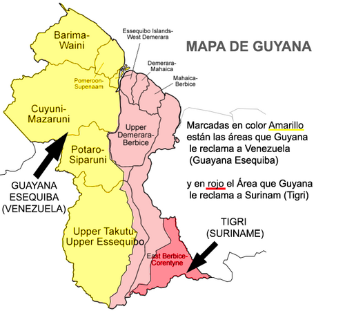 Mapa Guyany