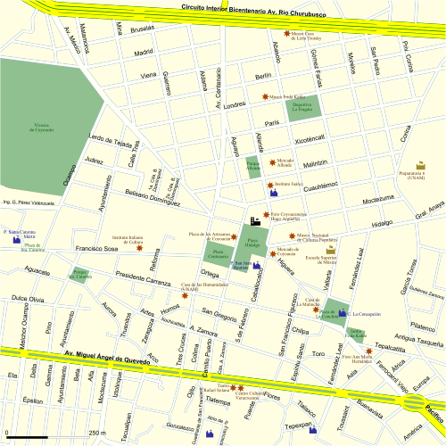 Mapa Villa Coyoacán