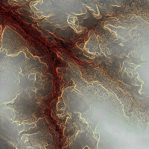 Mapa vrstevnic 10 m