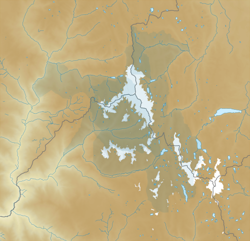 Mapa lokalizace zóny Huayhuash