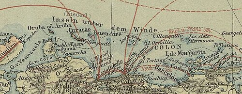 Mapa území Colon v roce 1880