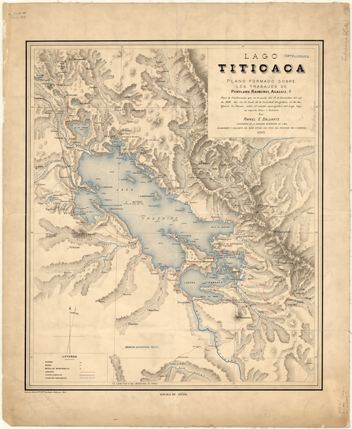 Mapa jezera Titicaca