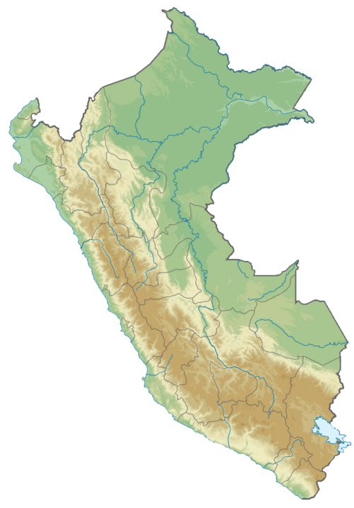 Fyzická mapa Peru