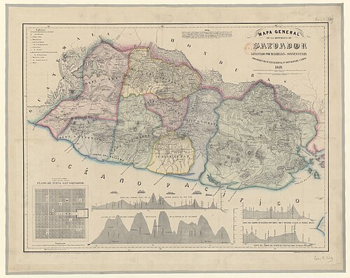 Obecná mapa republiky San Salvador