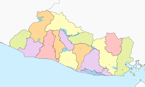 Politická mapa Salvádoru (2024)
