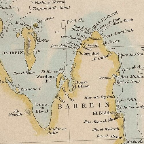 Mapa Kataru 1849
