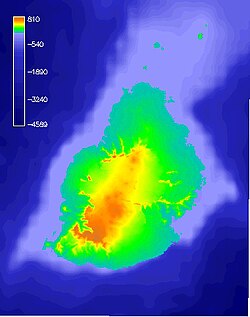 Výšková mapa Mauritia 02