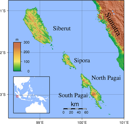 Ostrovy Mentawai - Topografie