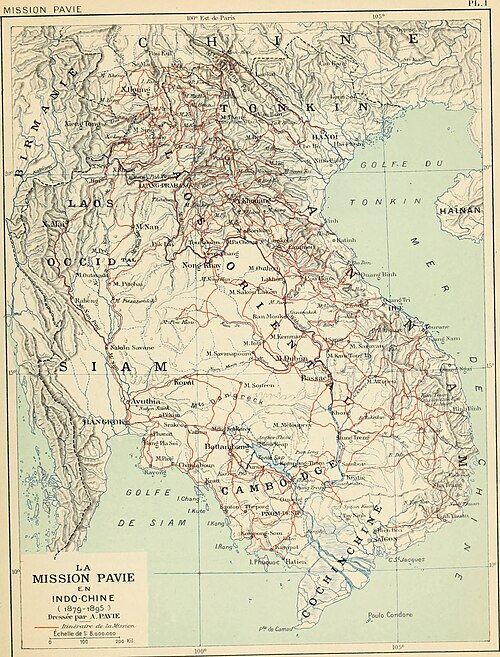 Mise Pavie, Indočína, 1879-1895