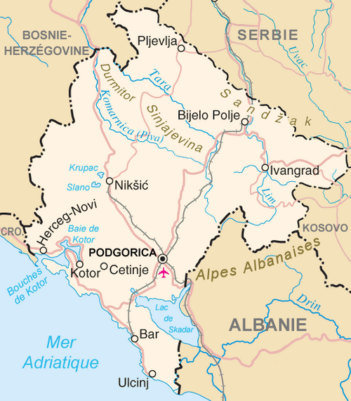 Černá Hora - OSN (francouzština)