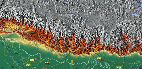 Reliéf Mount Everestu