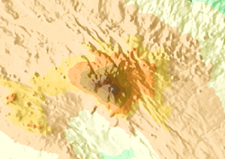 Mapa reliéfu Mousa Ali