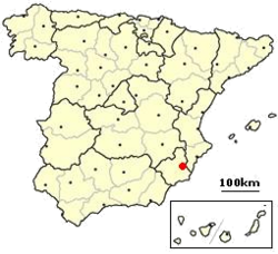 Murcia, Španělsko - poloha