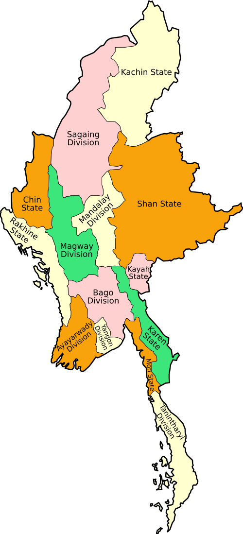 Administrativa dělení Myanmaru