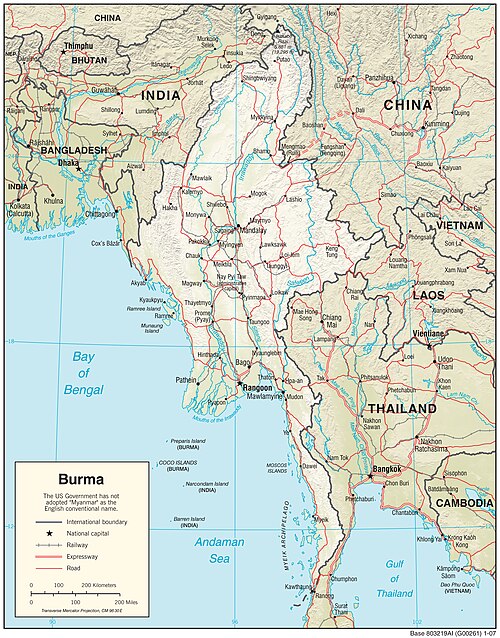 Fyziografie Myanmaru