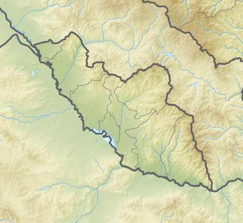 Nakhčívan - mapa polohy a reliéfu