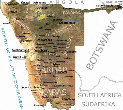 Namibie - detailní finální verze