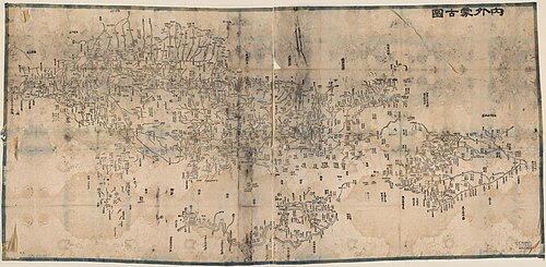 Vnitřní a vnější Mongolsko (mapa)