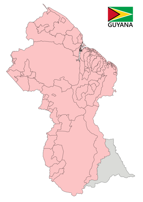 Čtvrti Guyany - motiv Wikipedie