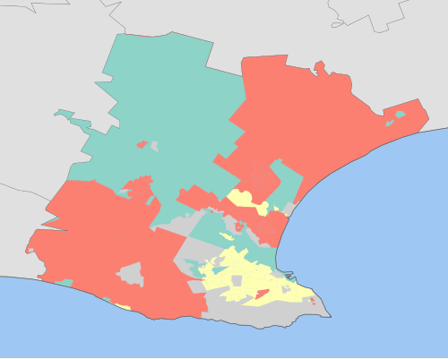 Nelson Mandela Bay - Mapa jazyka 2001