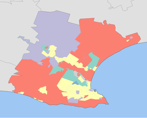 Nelson Mandela Bay - Mapa skupin 2001