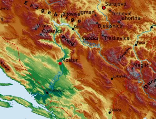 Mapa Nerety