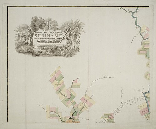 Nová speciální mapa kolonie Surinam (1801) - List A