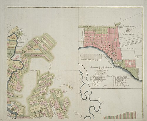 Nová speciální mapa kolonie Surinam (1801) - List B