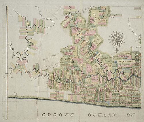Nová speciální mapa kolonie Surinam (1801) - List C