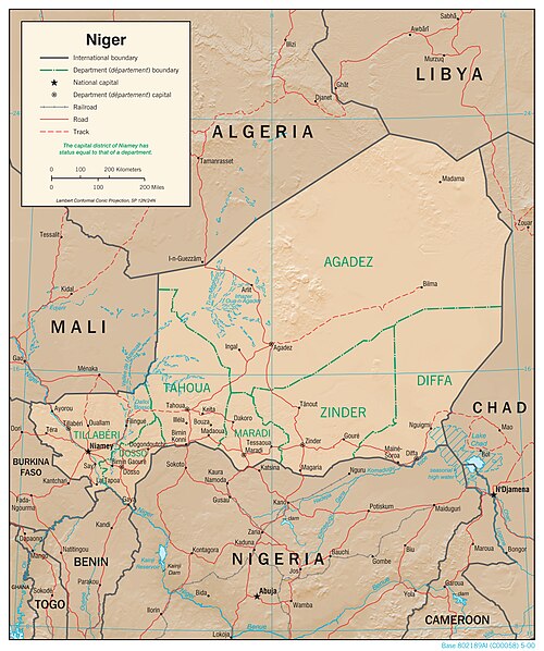 Niger fyziogeografie