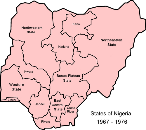 Státy Nigérie 1967-1976