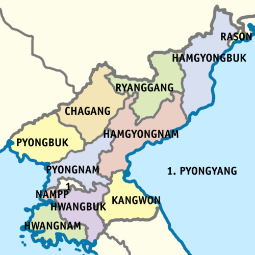 Severní Korea Provincie