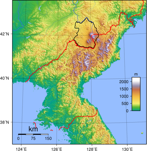 Topografie Severní Koreje, Changbai