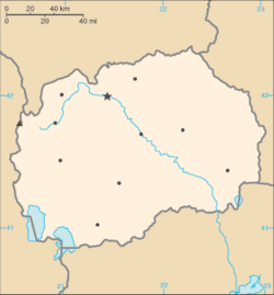 Mapa Sev. Mak. - CIA - Prázdná