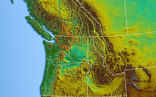 Mapa severu - North Cascades