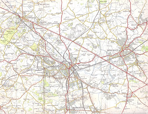 Nuneaton Hinckley 1961 OS
