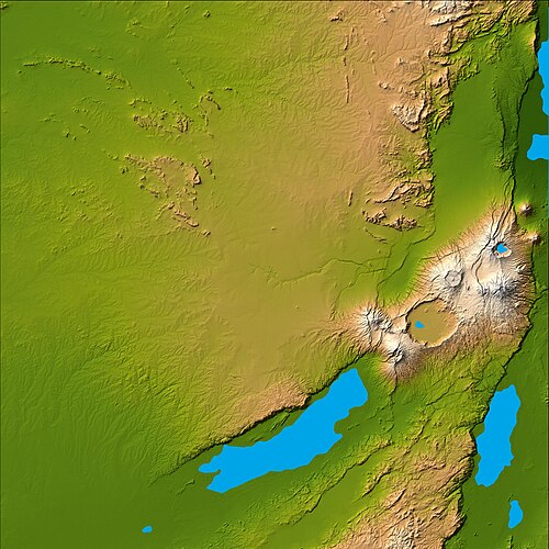 Olduvai Gorge topografická