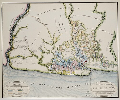 Východní část kolonie Surinam (1835)