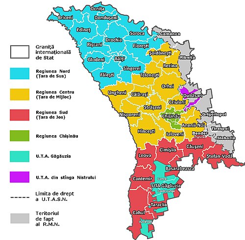 Správní organizace Republiky Moldavska