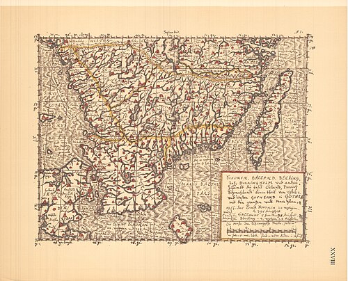 Přehled Skánie, Halanda, Blekinga 1642-1667