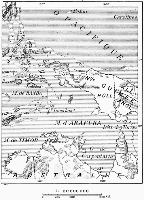 Mapa východní Indonésie č. 529