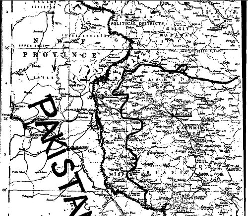 CFL na mapě OSN: Karákčí 1949