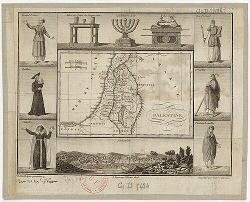 Palestina - kreslil Pierre Tardive