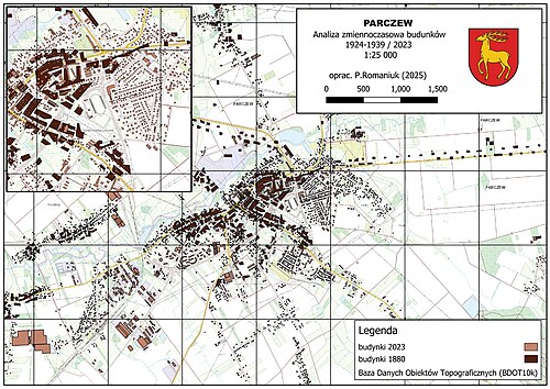 Parczew budovy 1924-1939 2023