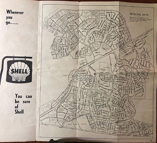 Mapa Petaling Jaya 1964