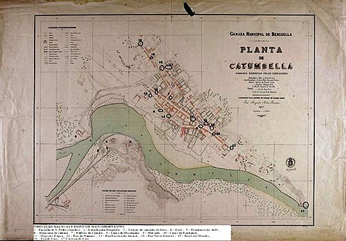 Topografický plán Catumbely (1900)