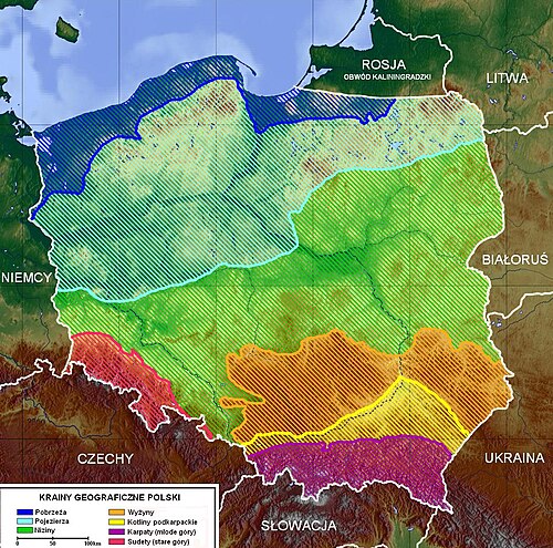 Polská topomapa geograficky