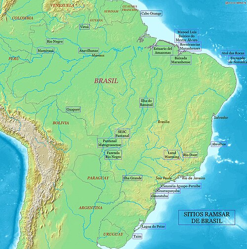 Ramsarská území Brazílie
