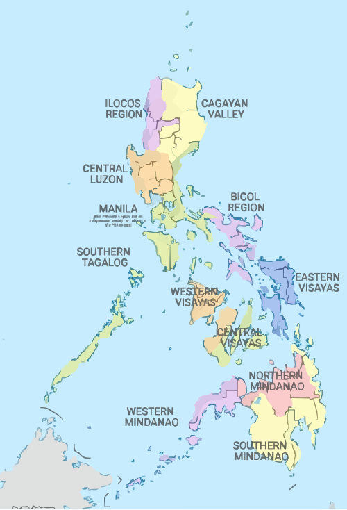 Oblasti Filipín 1972