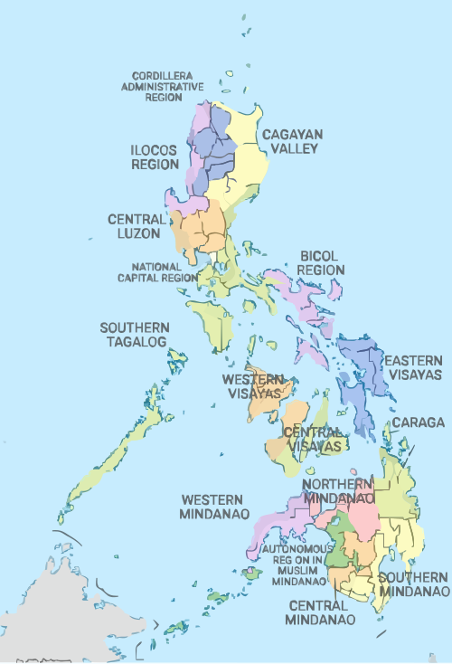 Oblasti Filipín 2000